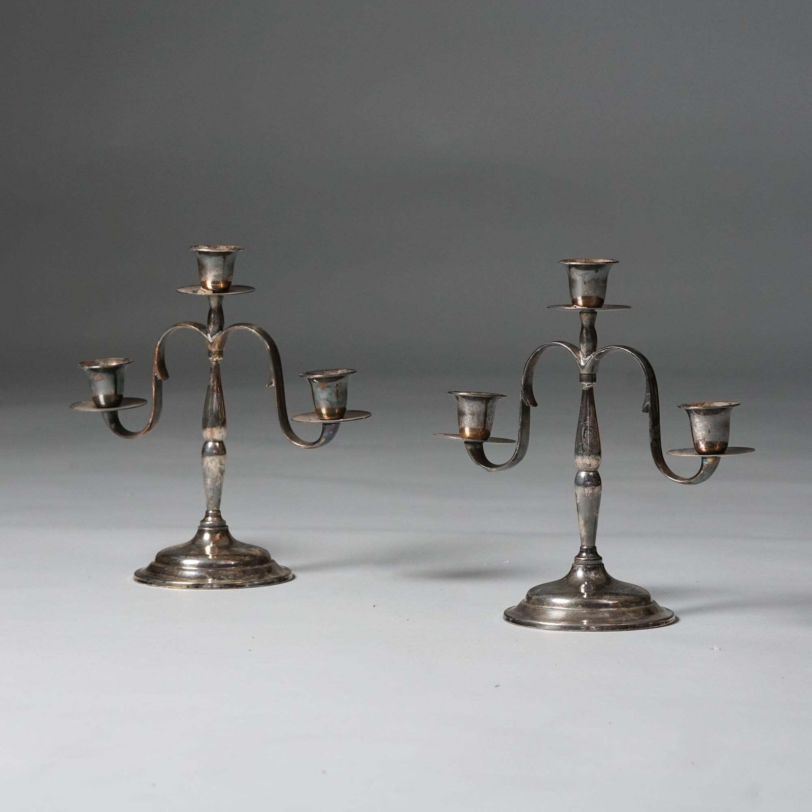 Pair Of Paavo Tynell Candle Sticks For Taito Oy, 1920s photo furniture