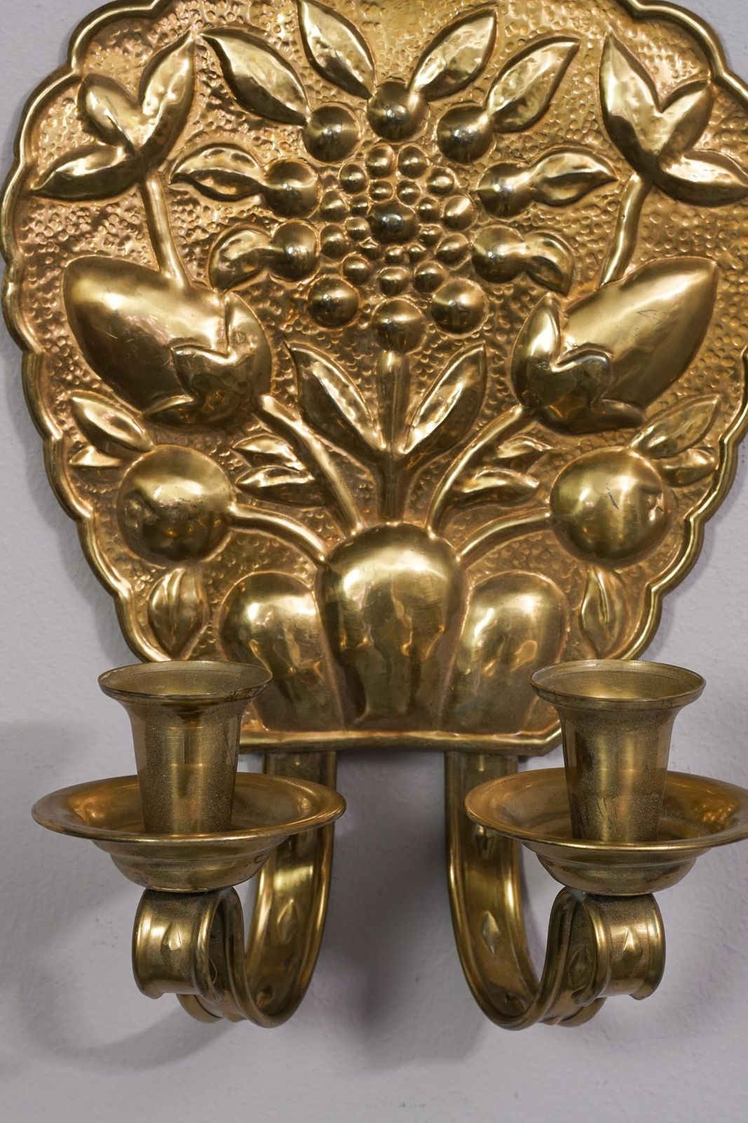 Finnish Brass Candle Sconce Model 1101 By Taidetakomo Hakkarainen, 1920s/1930s photo for sale