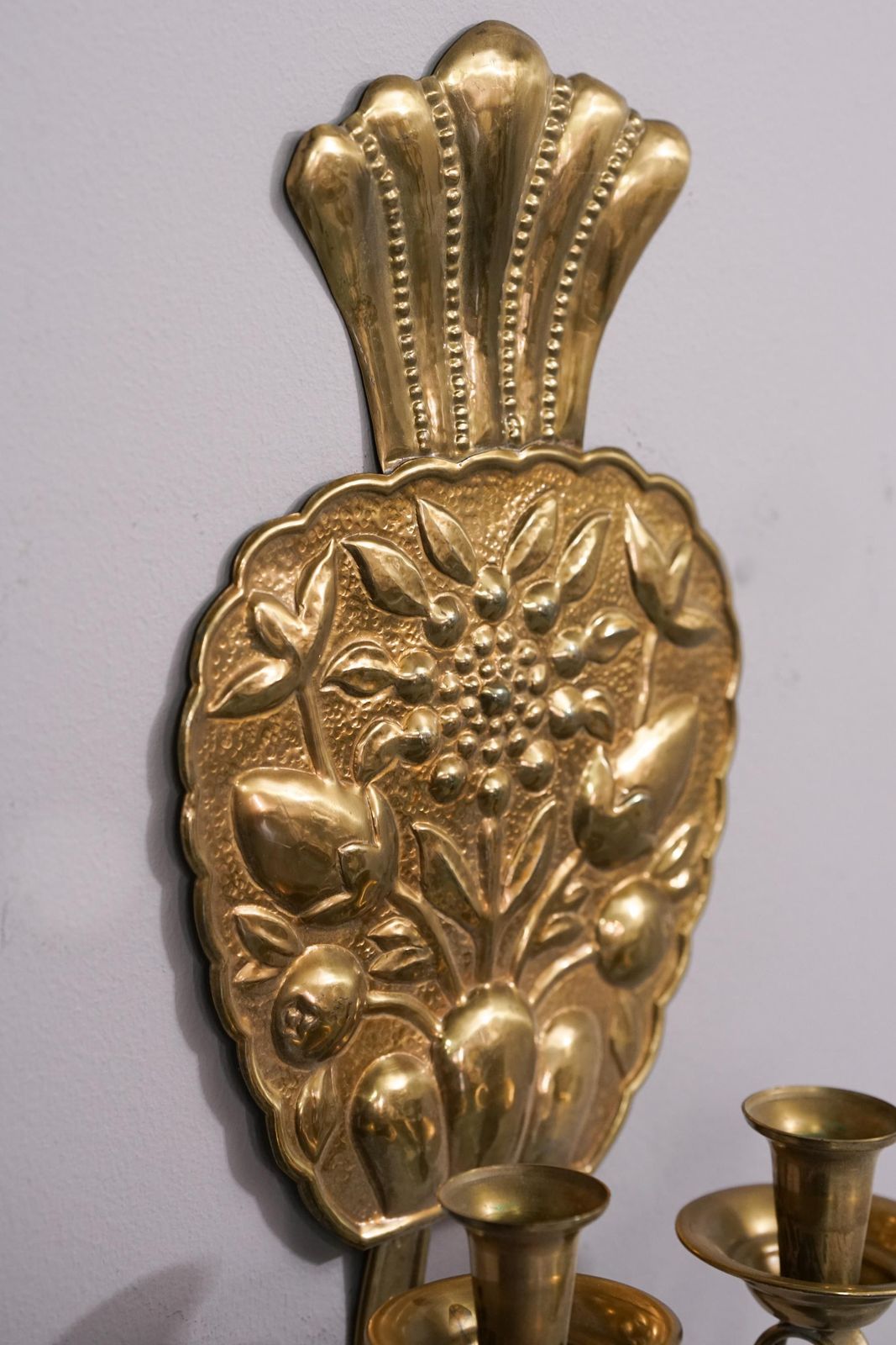 Finnish Brass Candle Sconce Model 1101 By Taidetakomo Hakkarainen, 1920s/1930s photo Home Decor