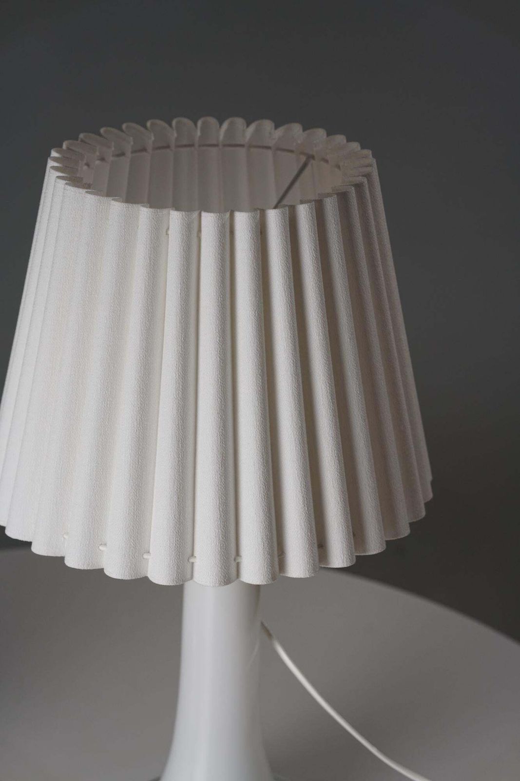Set Of Two Glass Table Lamps, Lisa Johansson Pape, Orno Oy, 1960s photo for sale
