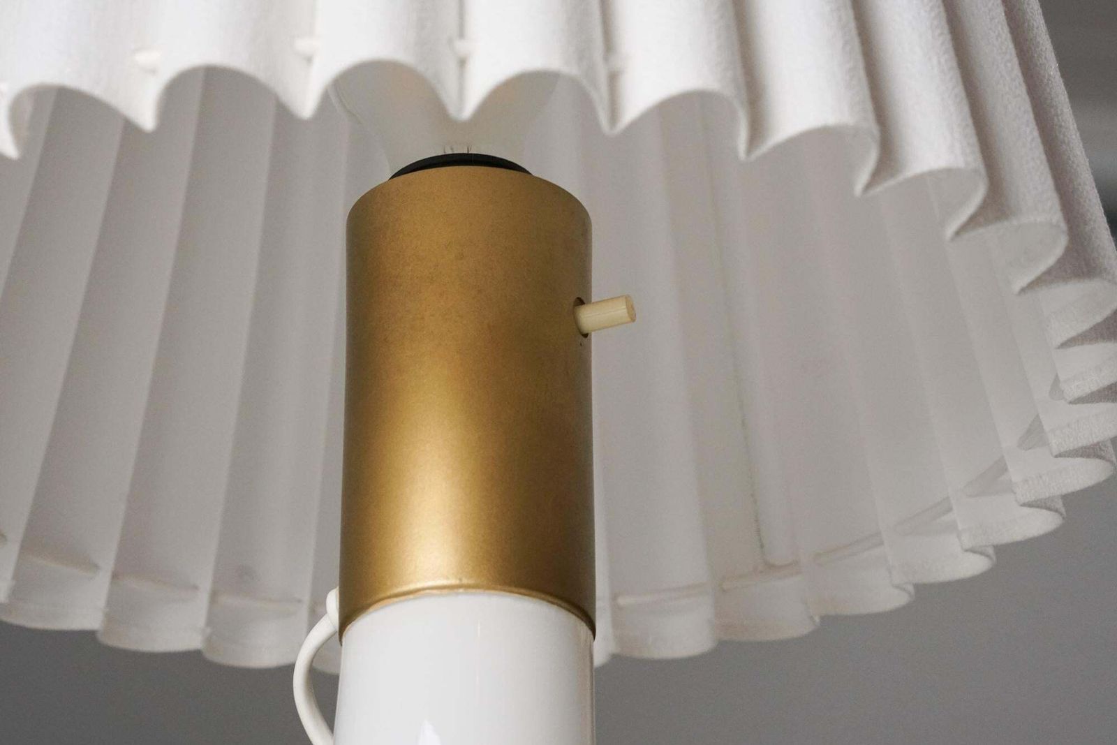 Set Of Two Glass Table Lamps, Lisa Johansson Pape, Orno Oy, 1960s photo buy