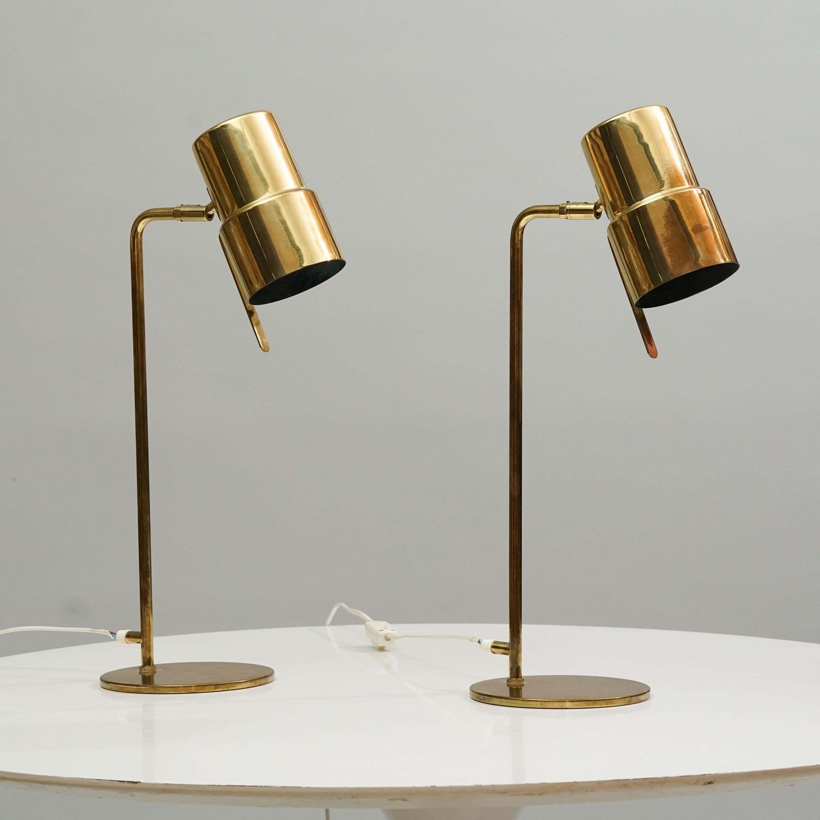 Rare Pair Of Model G154 Table Lamps, Hans Agne Jakobsson, Ab Markaryd, 1960s photo for sale