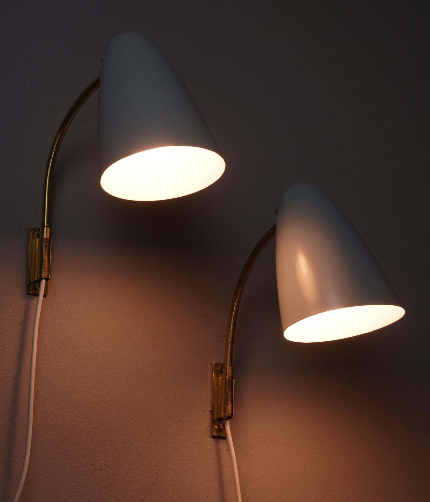 Pair Of Wall Lights Model 3054, Lisa Johansson Pape, Stockmann Orno, 1950s photo furniture