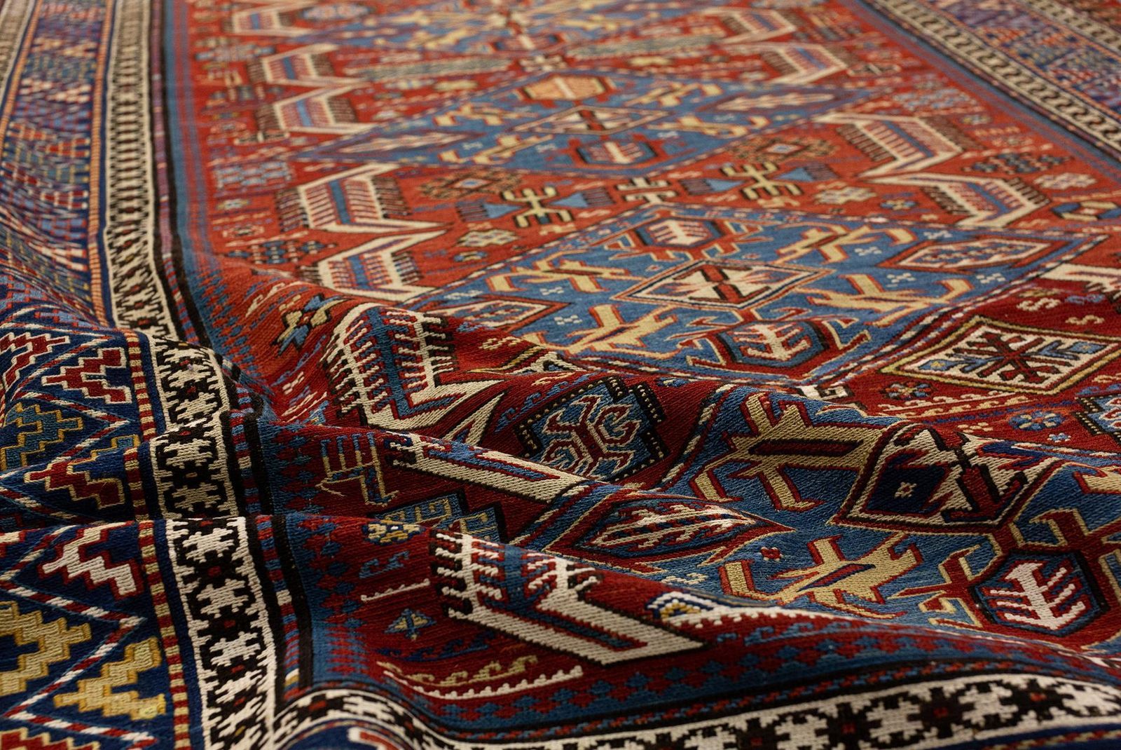 Caucasian Sumak Rug photo vintage