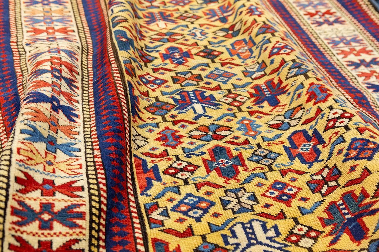 Antique Kuba Runner Caucasian Gold Field photo buy