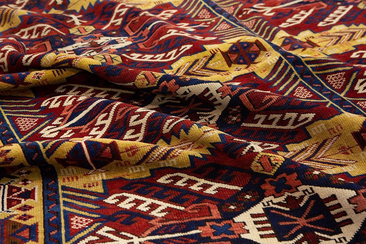 photo for sale Caucasian Rug Zeiwa 'Zeiva' Rare Piece, 19th Century