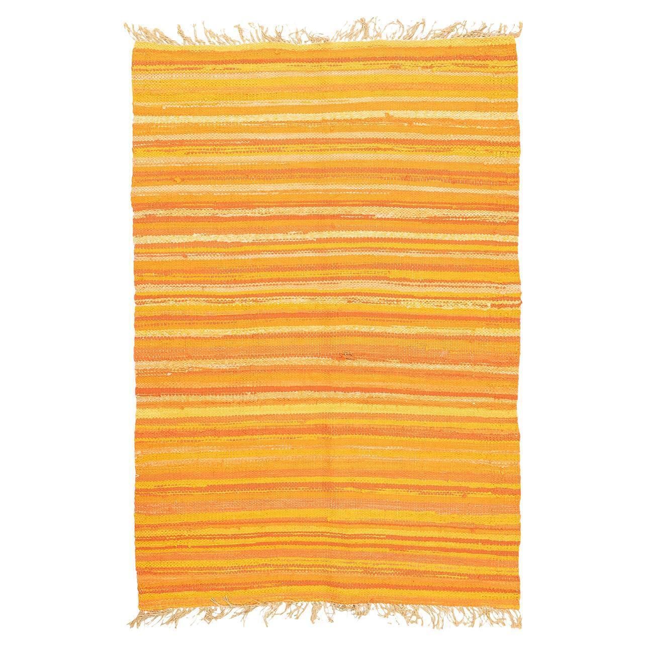 Scandinavian Swedish Kilim Mid Century