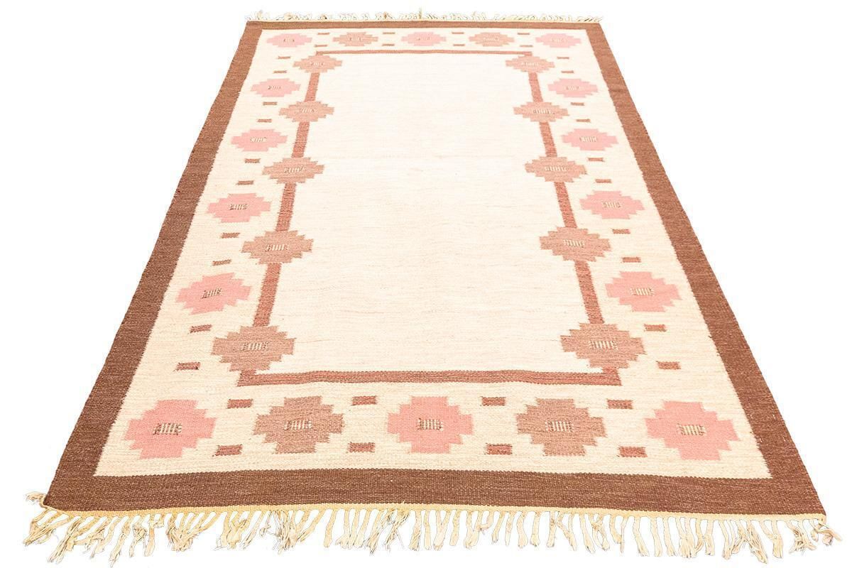 Rollakan Rug Swedish Cross Motif Design Signed photo Textiles