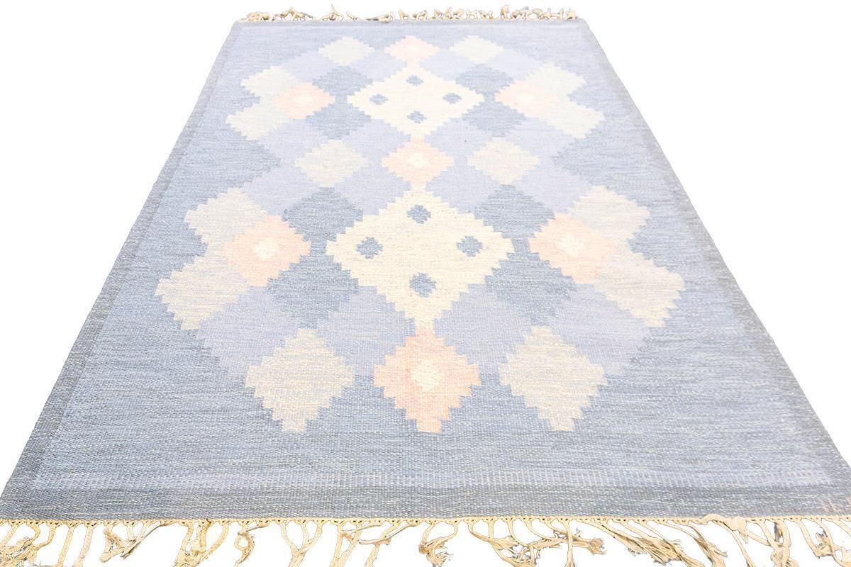 Scandinavian Carpet Rollakan Swedish Abstract Design Soft Color Palette photo Textiles