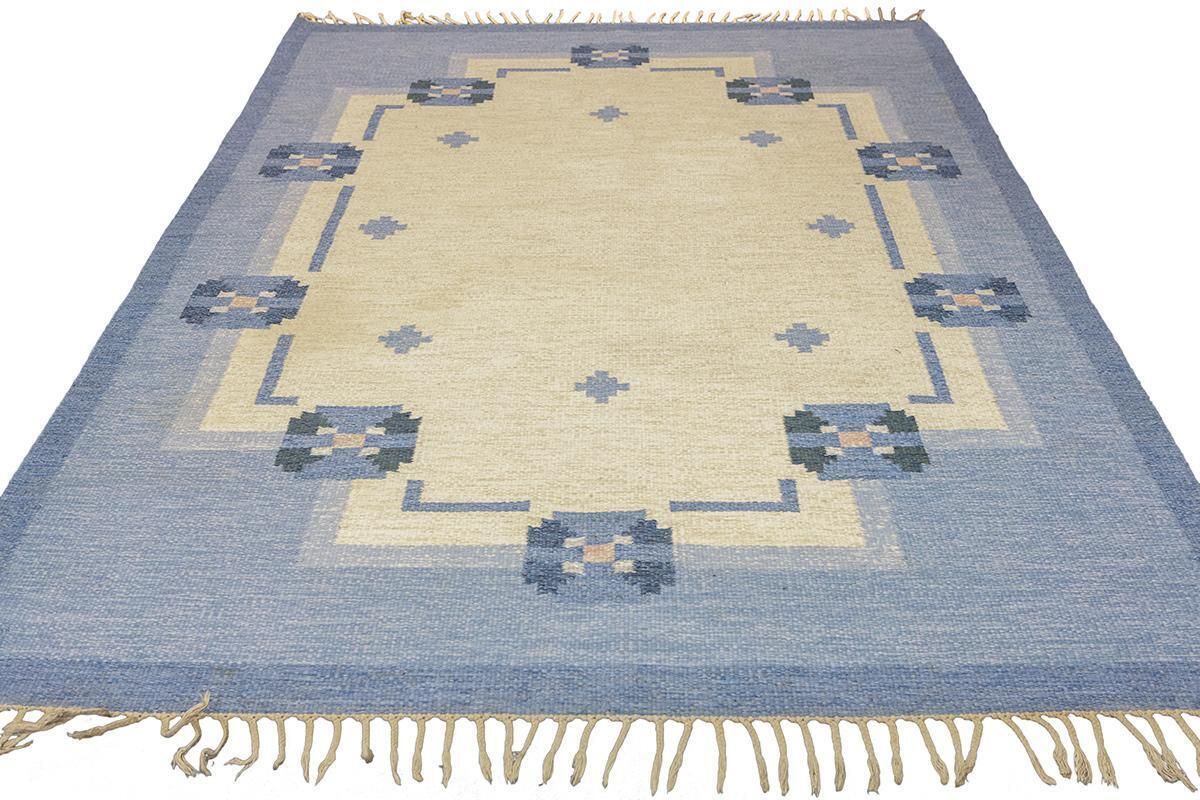 Scandinavian Rug Rollakan Light Blue photo furniture