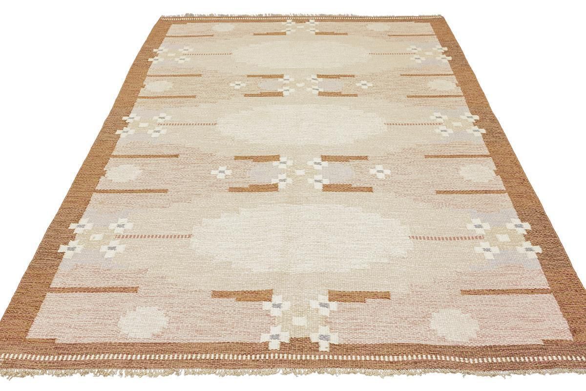Scandinavian Rug Rollakan  Earthy Tones photo furniture