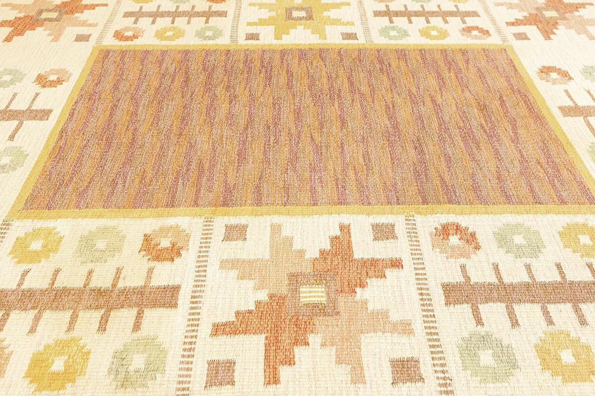 Scandinavian Rug Rollakan Signed As photo for sale