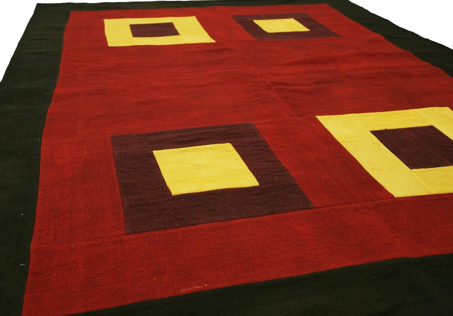 Vintage Old Turkish Red&Yellow Patchwork, 1950 1970 photo 841.0