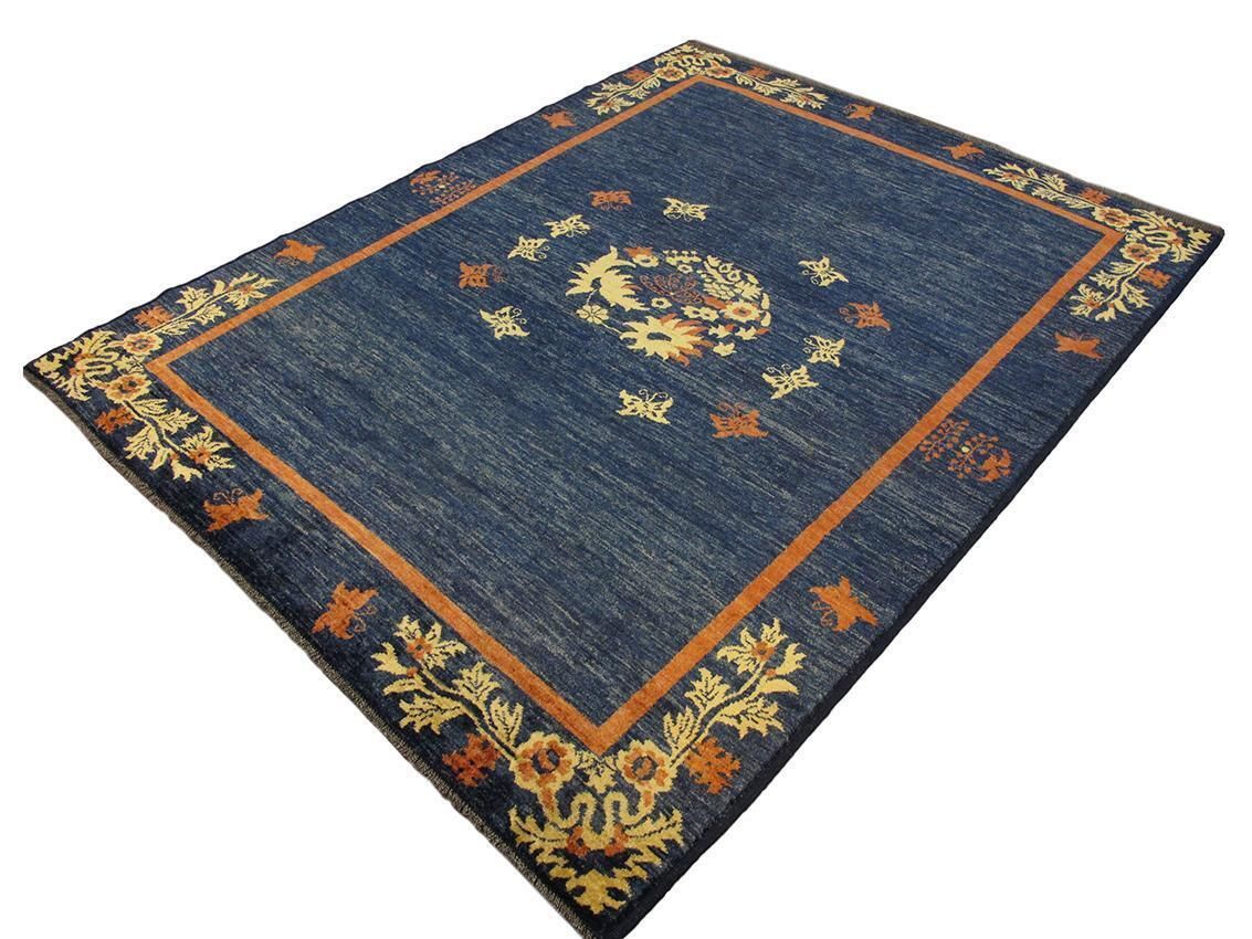 Blue Vintage Rug Minimalist Design photo 1095.0