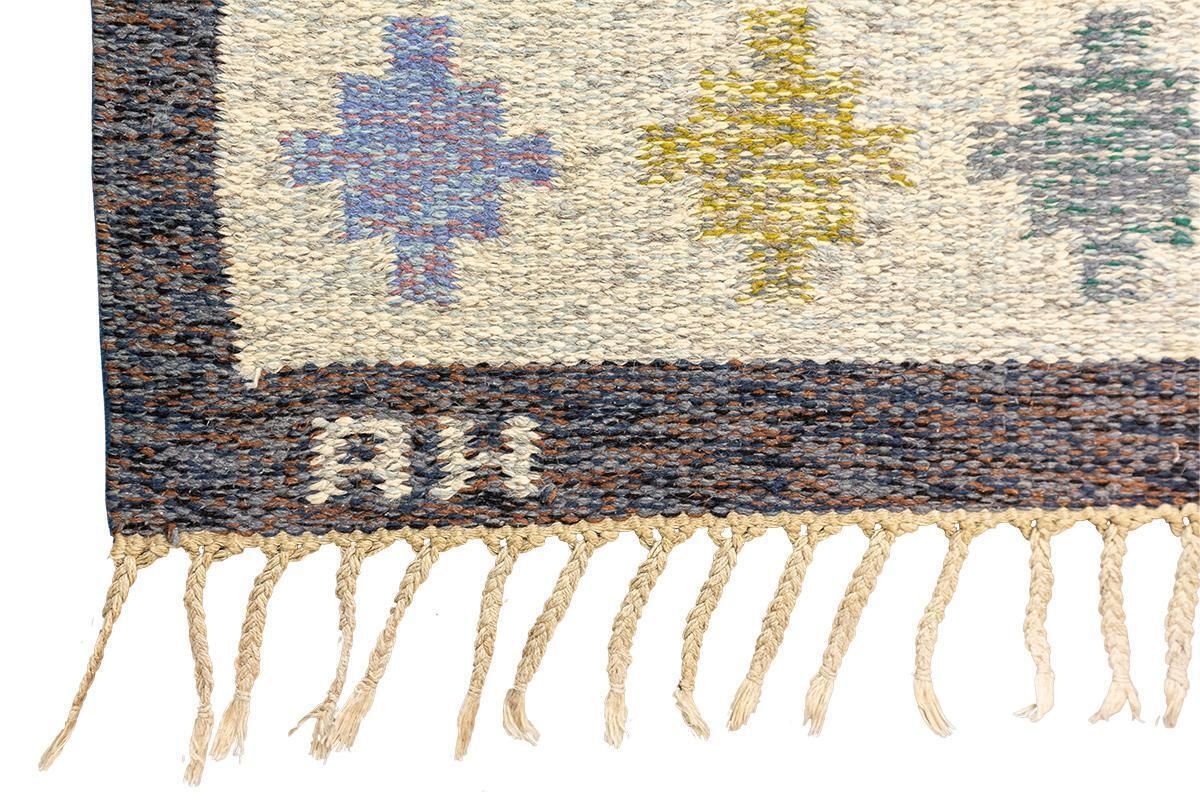 Nordic Rug Rollakan Swedish Signed Piece photo 1506.0