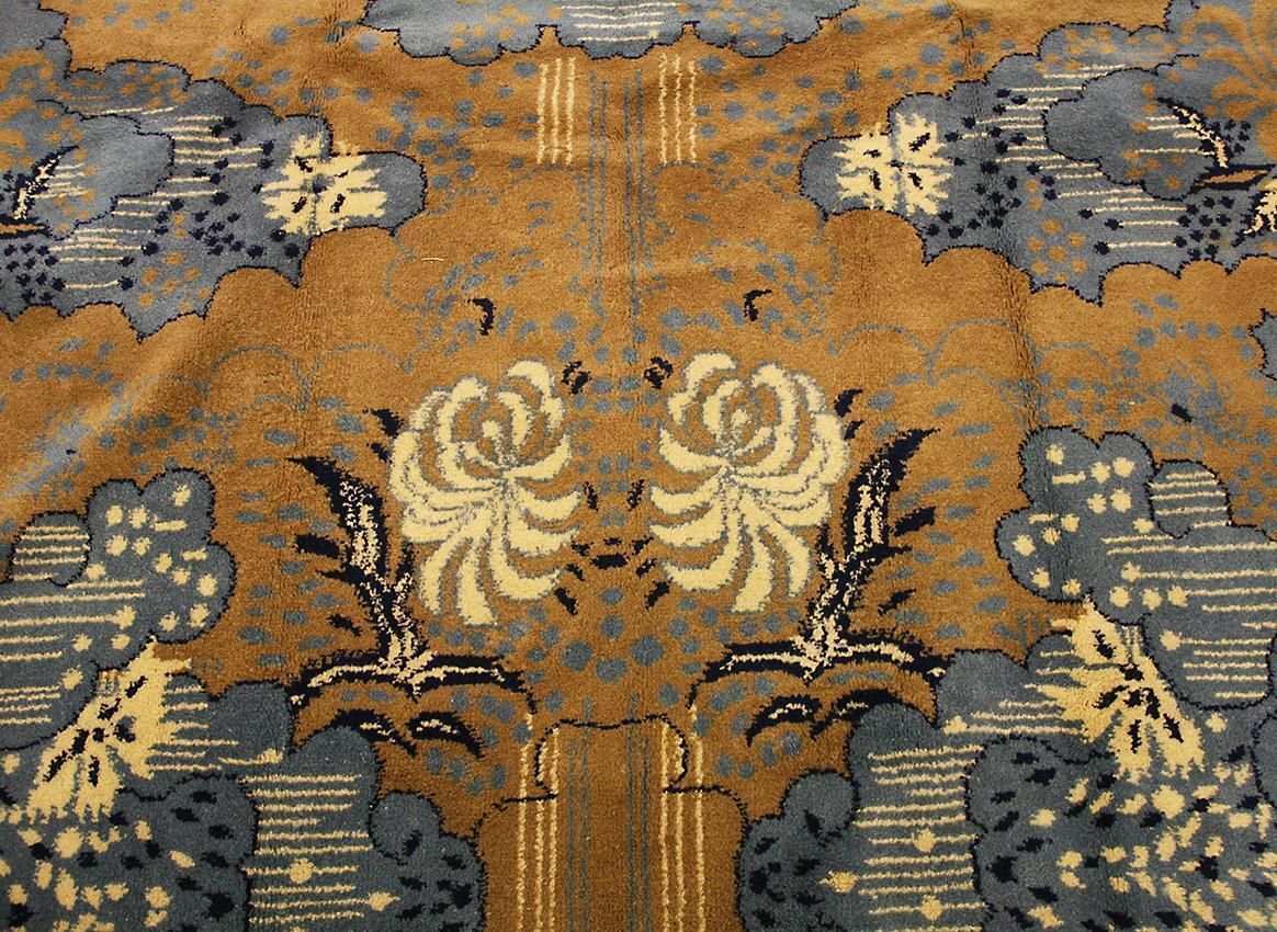 Art Deco Rug Turkish Abstract Design, Mid 20th Century photo furniture