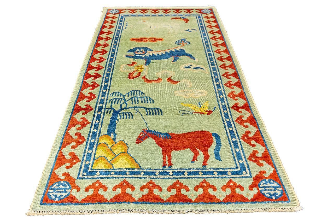 Chinese Rug Foo Dog Design photo for sale