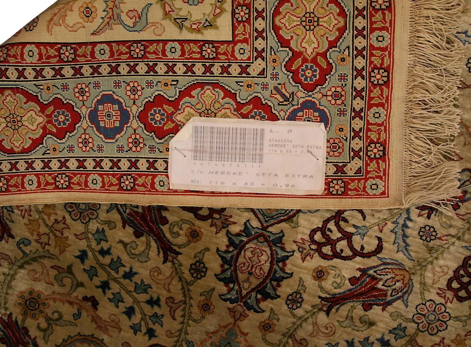Turkish Hereke Silk Signed Extra Fine Rug, Xxi Century photo buy
