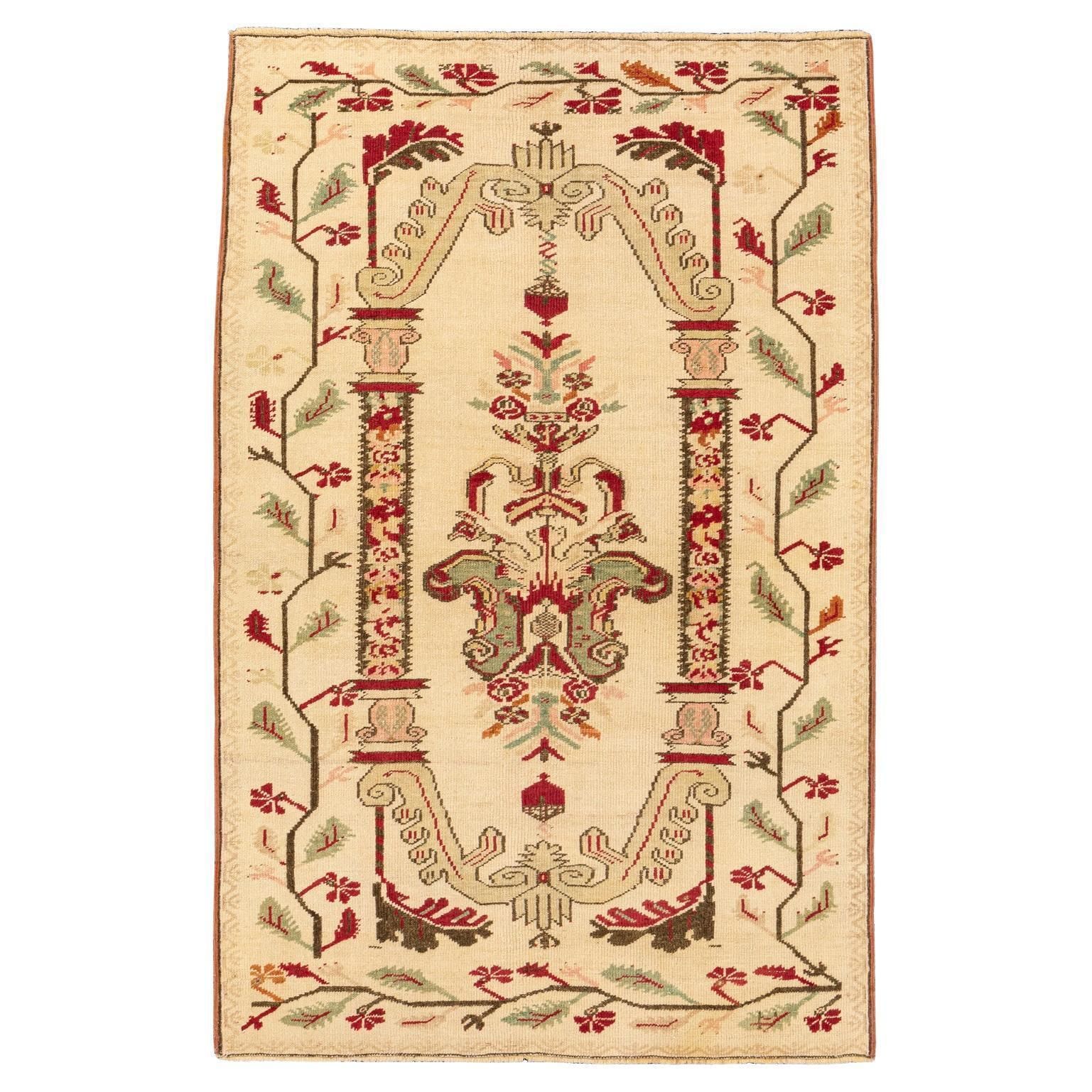 Antique Turkish Ghiordes Rug, 1880 1900