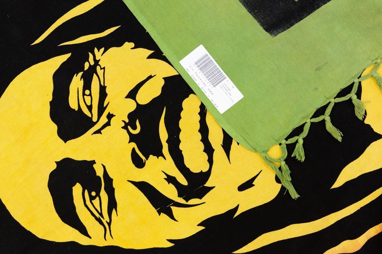 “Bob Marley” Textile Sud American Stamped, Xxi Century photo vinterior