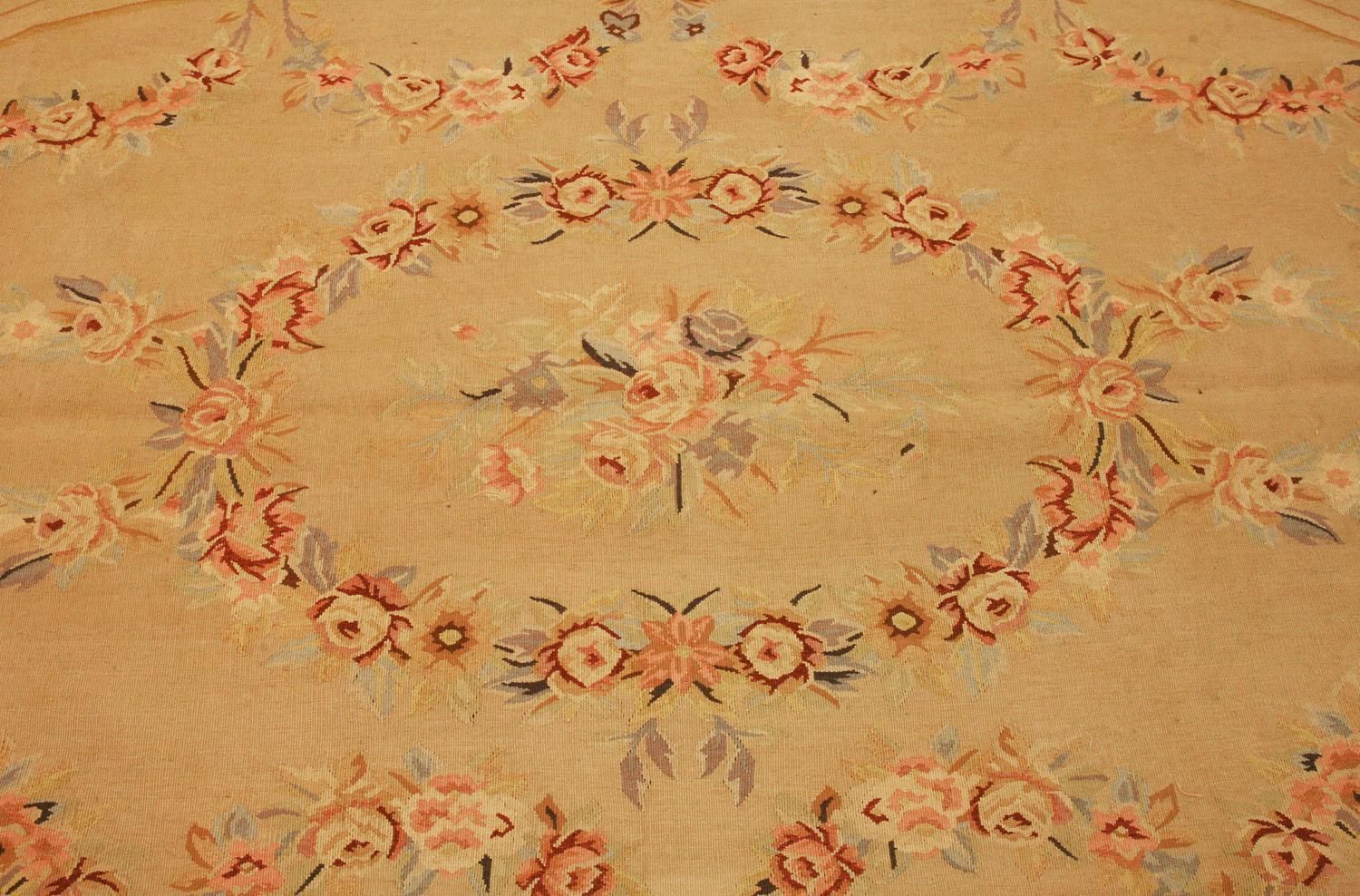 Aubusson Rug Chinese Floral Design photo furniture