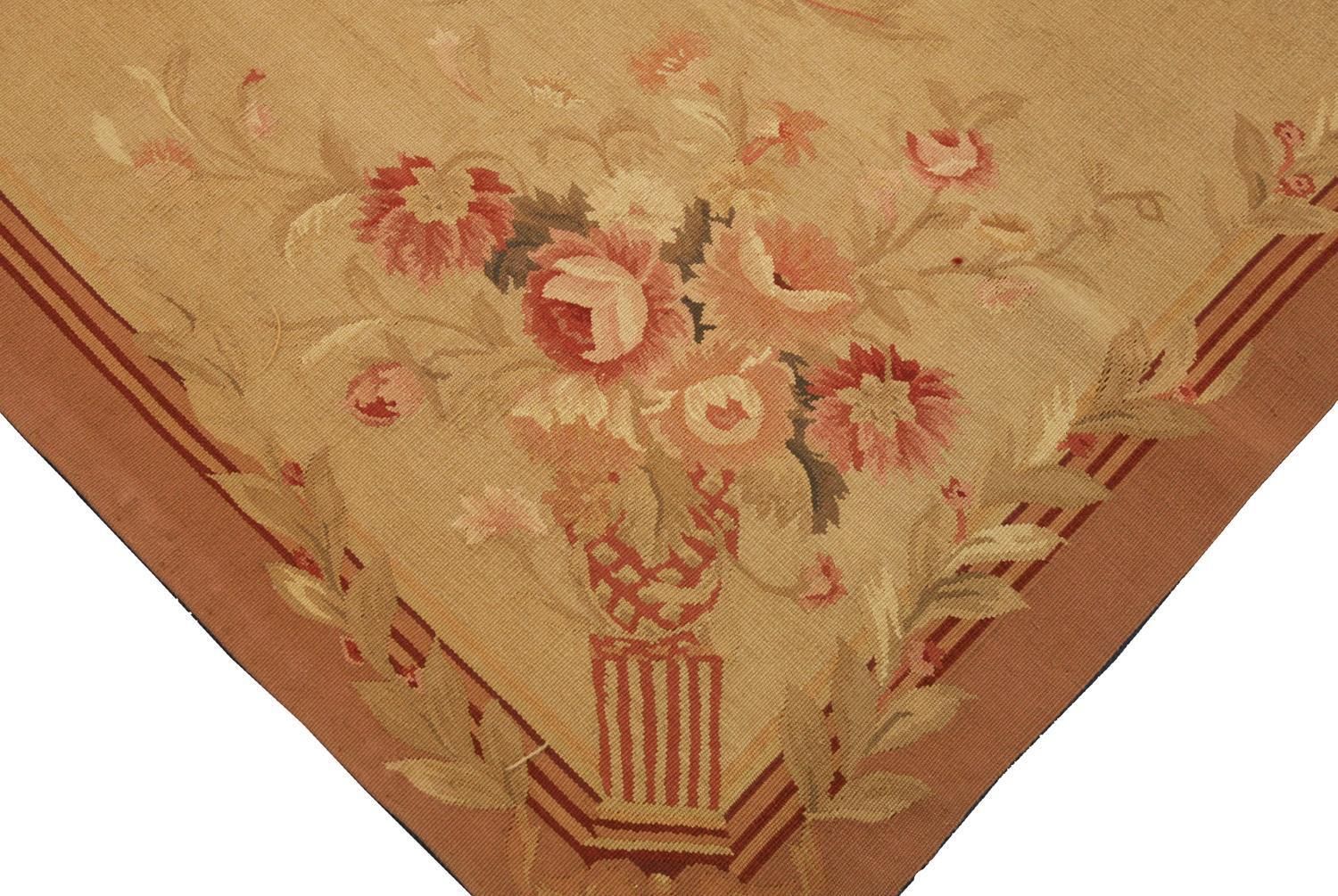 Aubusson Rug Flat Weave Chinese Inspired By French Style photo 2208.0