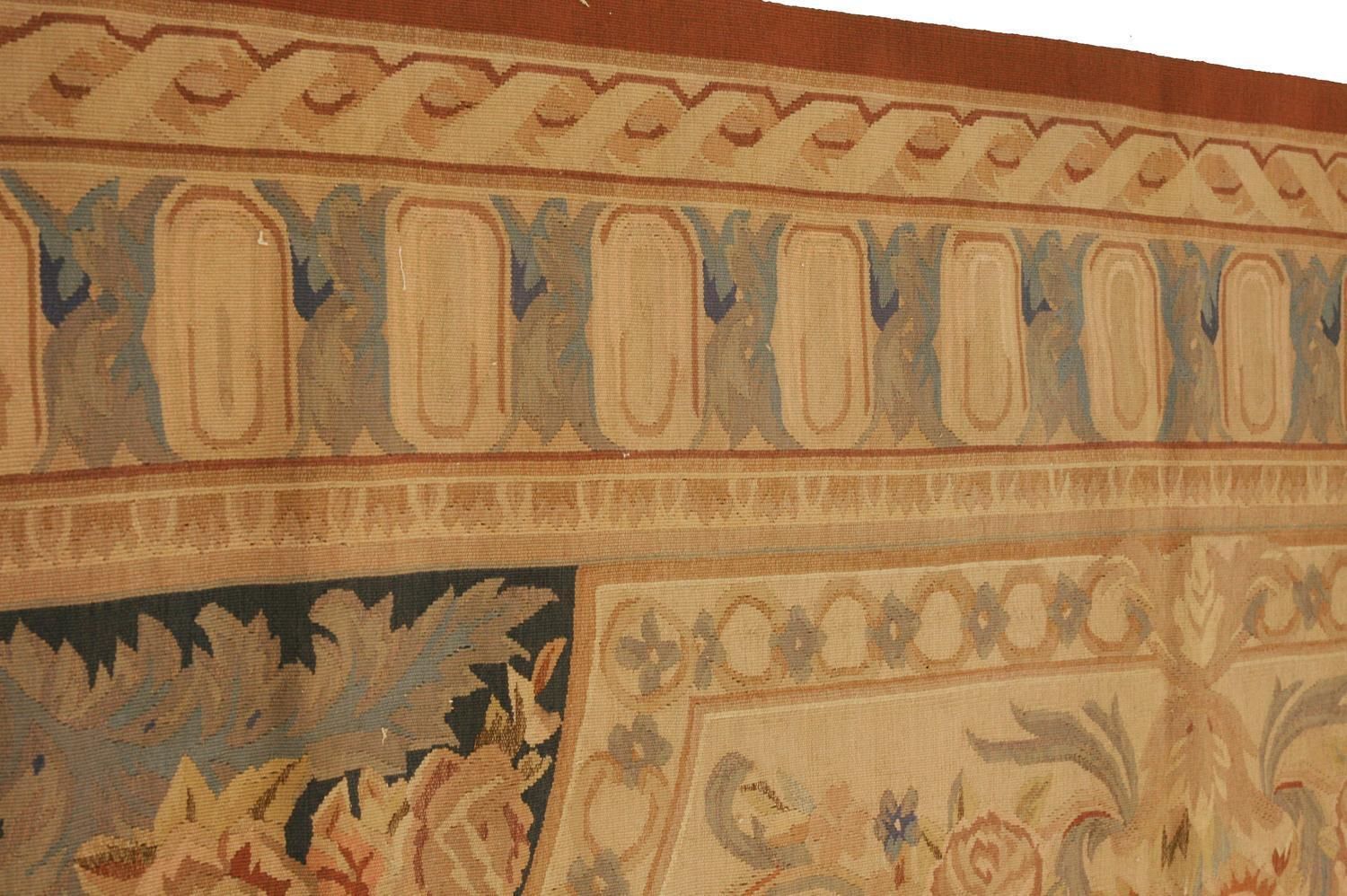 Aubusson Rug Flat Weave Chinese photo vinterior