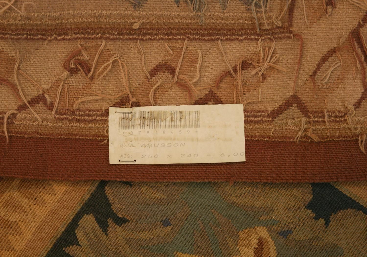 Aubusson Rug Flat Weave Chinese photo vintage