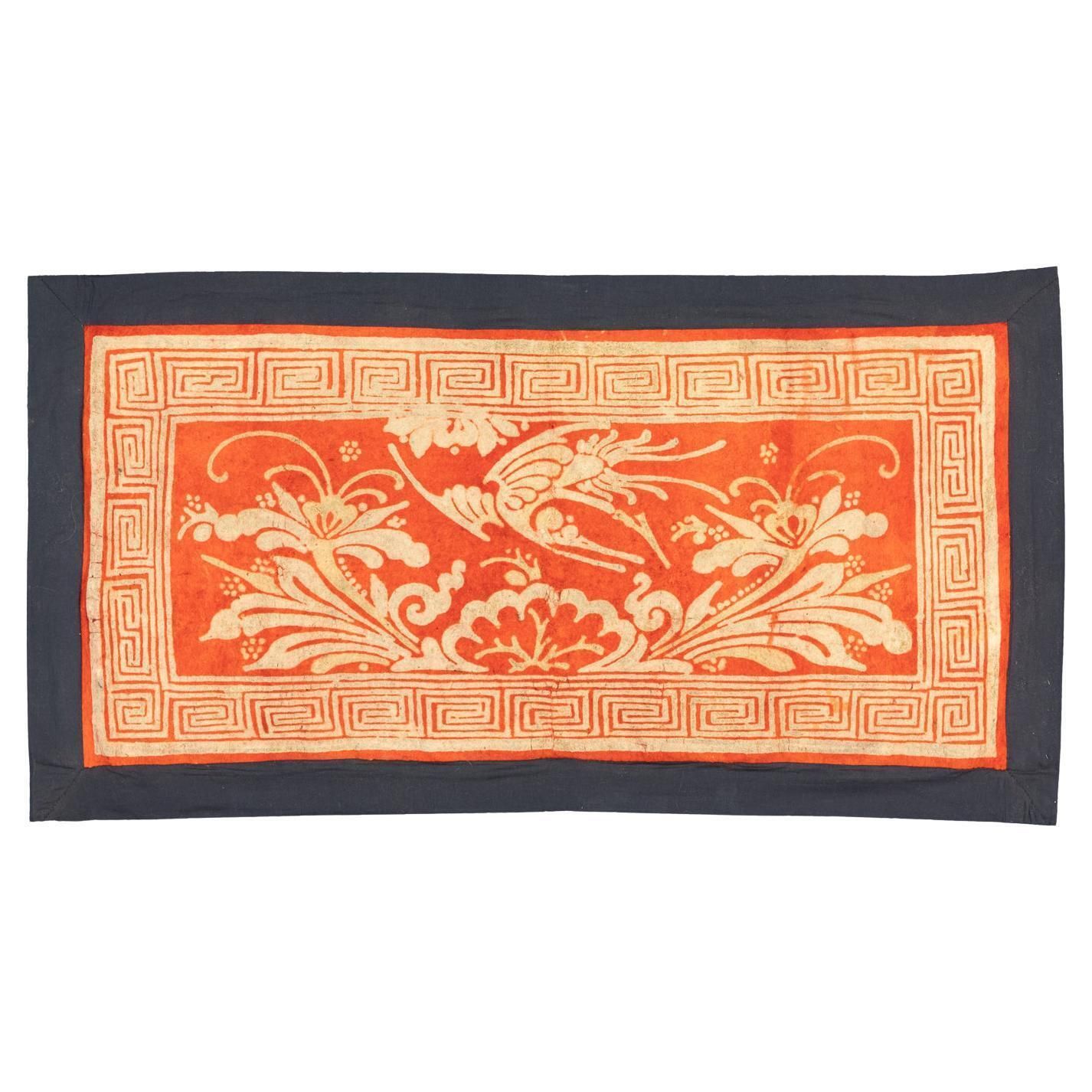 Extremely Rare Tibetan Antique Felt Rug, 18th Century