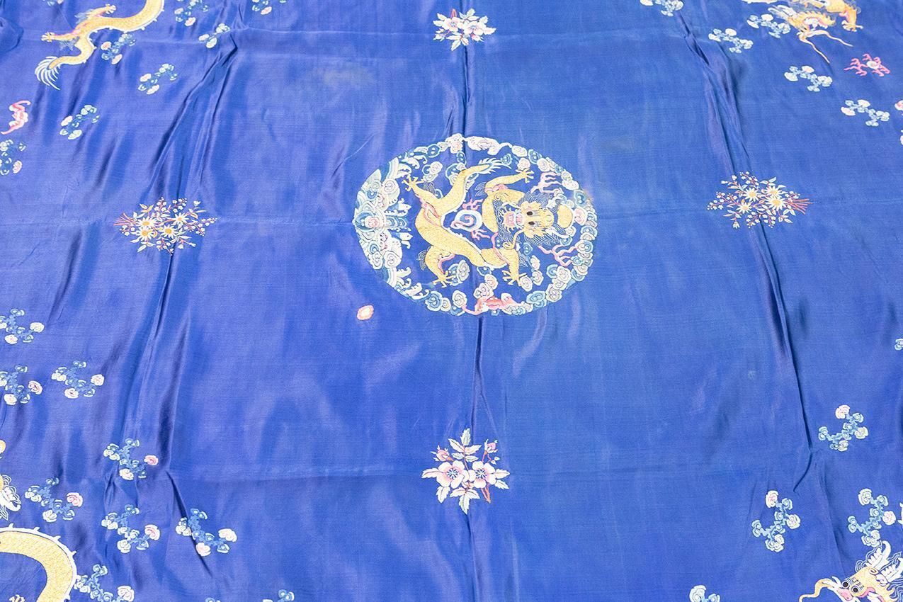 Chinese Silk Textile Five Clawed Dragon photo furniture