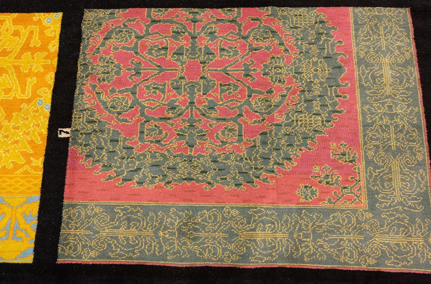 4161.0 Vintage Spanish Designer Rug Wool, 1950 1970 photo