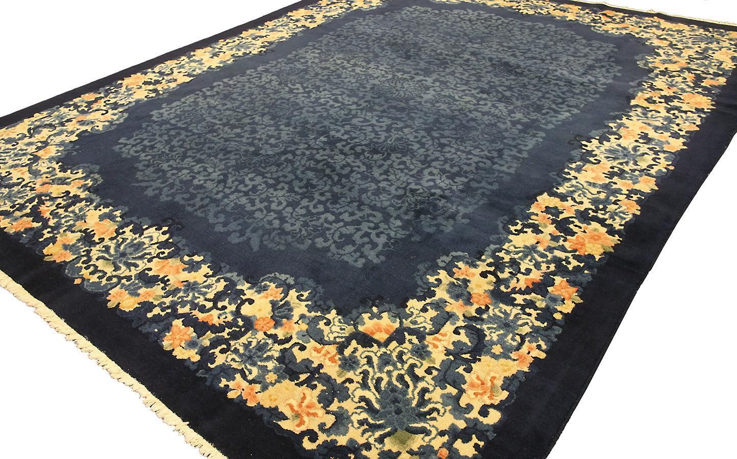 Chinese Art Deco Rug By Walter Nichols photo Textiles