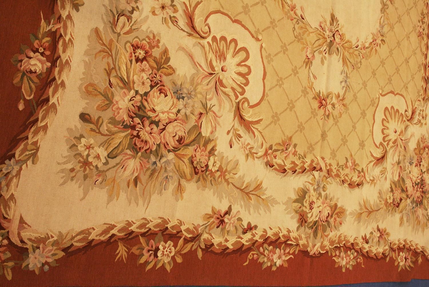 Aubusson Rug Flat Weave Chinese photo for sale