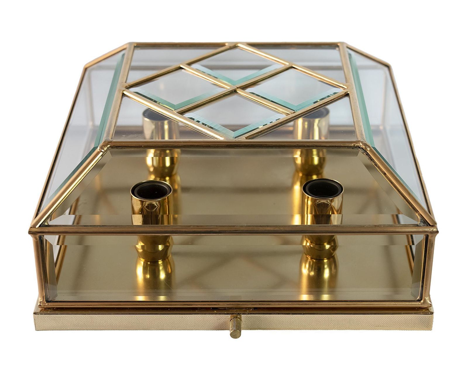 Mid Century Italian Glass Flush Mount Chandelier photo furniture