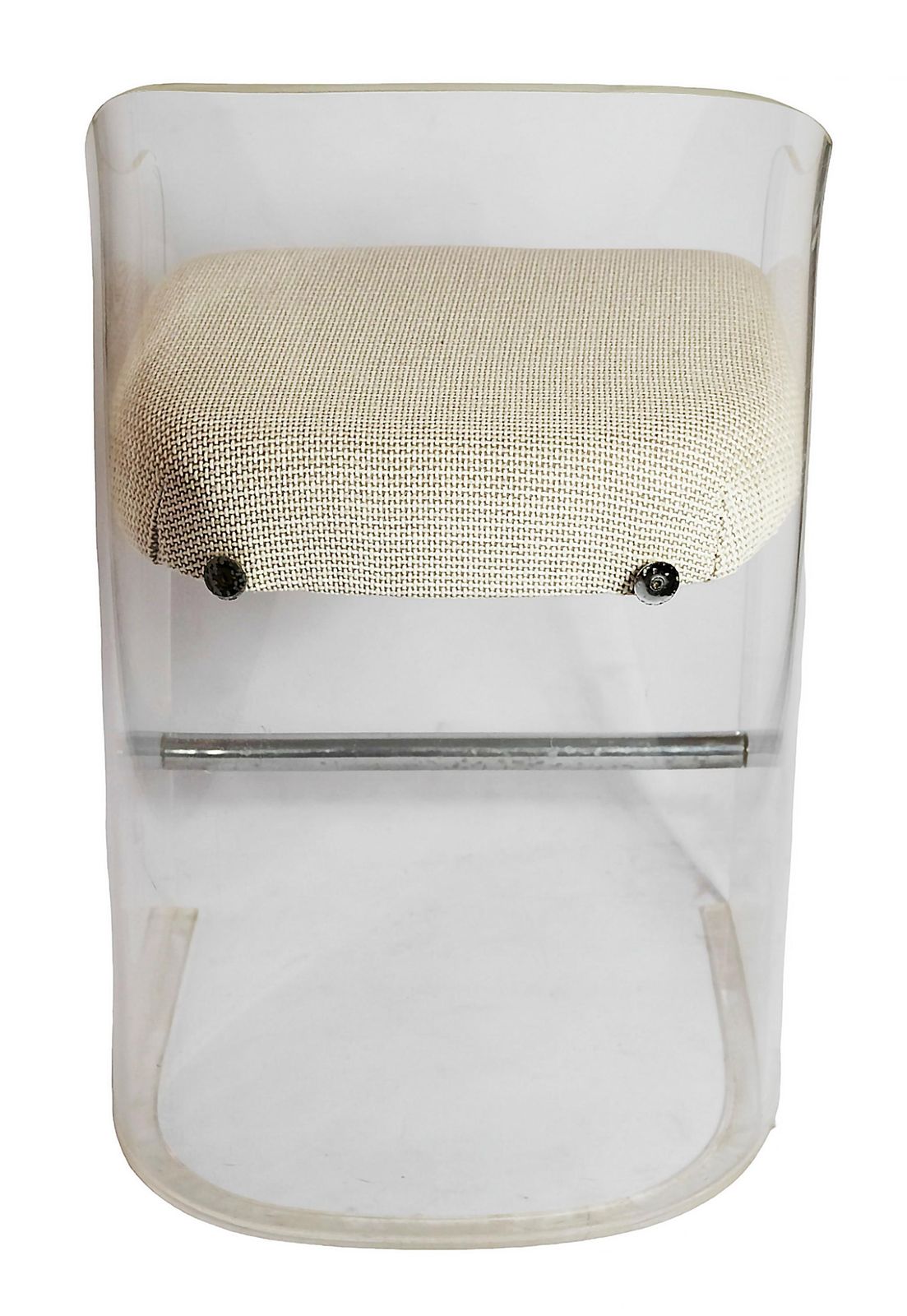 Pair Of Mid Century Lucite/Plexi Lotus Bar Stools By Vladimir Kagan photo vinterior