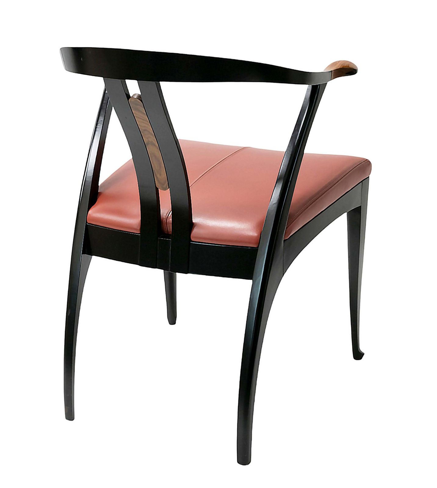 Set Of 4 Pcs. Italian Mid Century Giorgetti Dining Chairs From 1980's photo vinterior