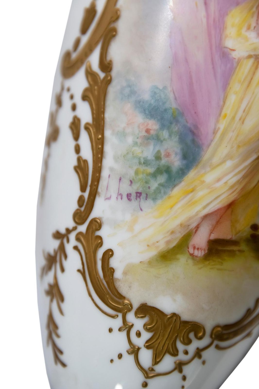 Antique French Sevres Porcelain And Bronze Lidded Vase photo 1274.0