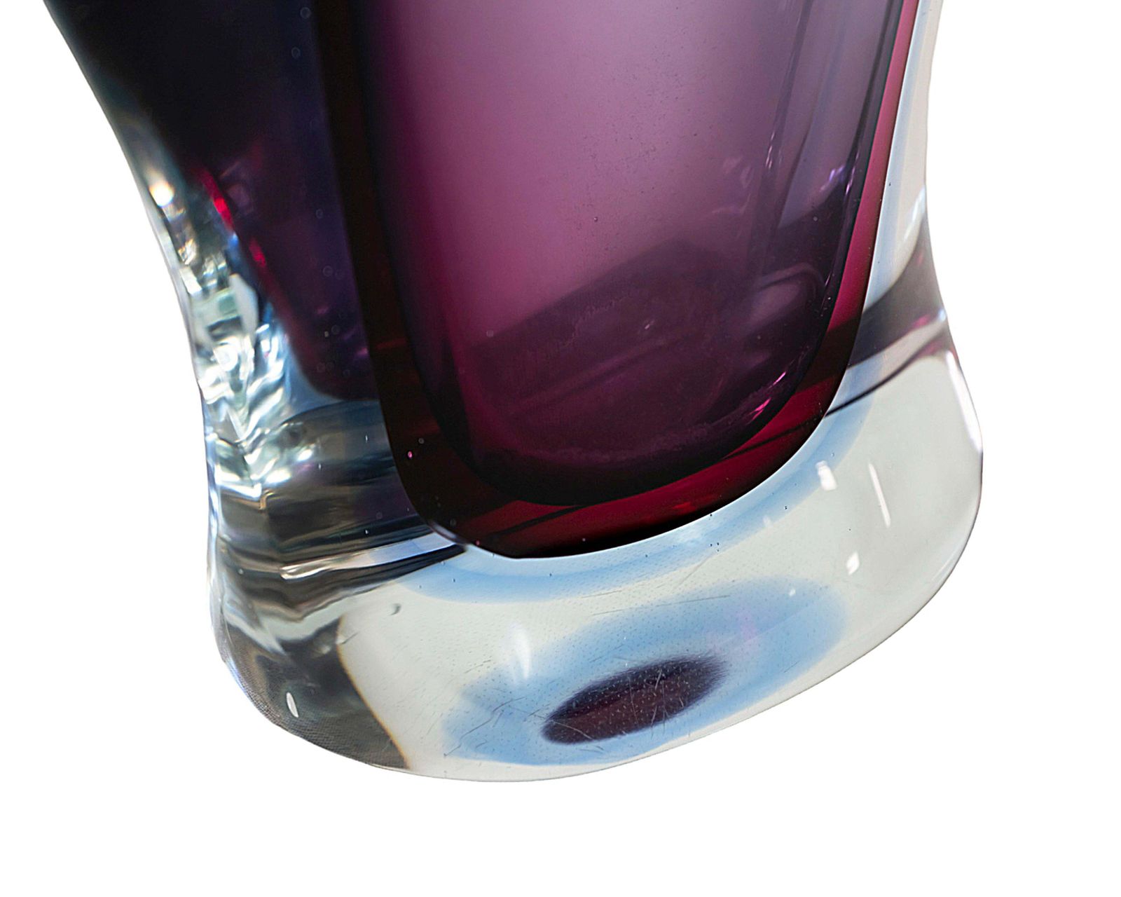 Mid Century Italian Handmade Sommerso Murano Glass Vase/Jug photo 1529.0