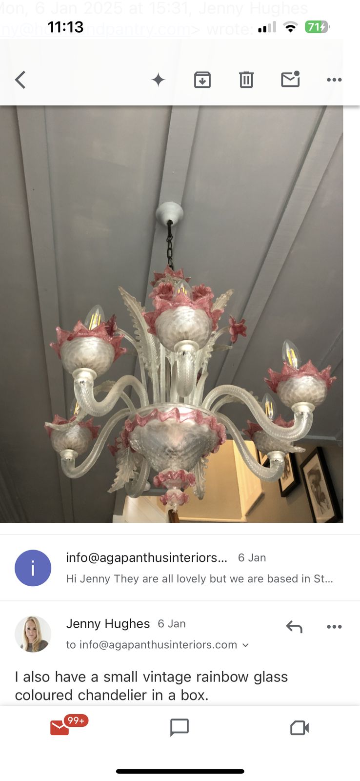 Job Lot 4 Antique Chandeliers photo Lighting