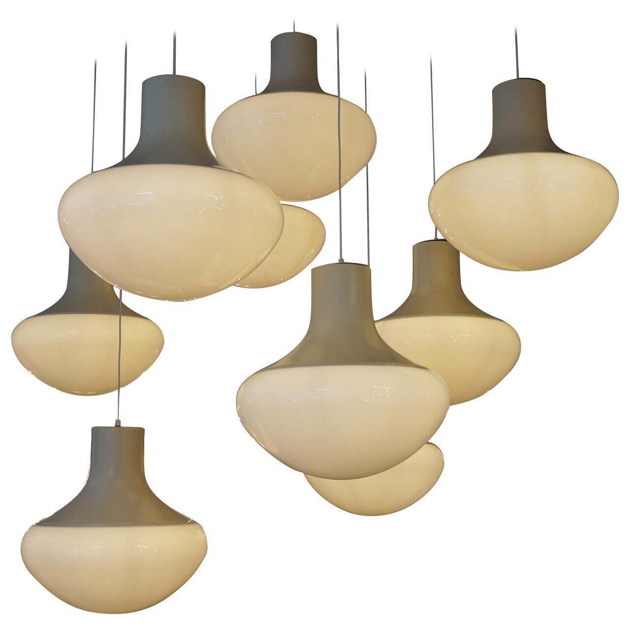 One Of Three Mushroom Ceiling Lights