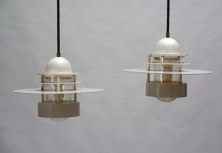Beautiful Pair Of Louis Poulsen Industrial Lights photo Lighting