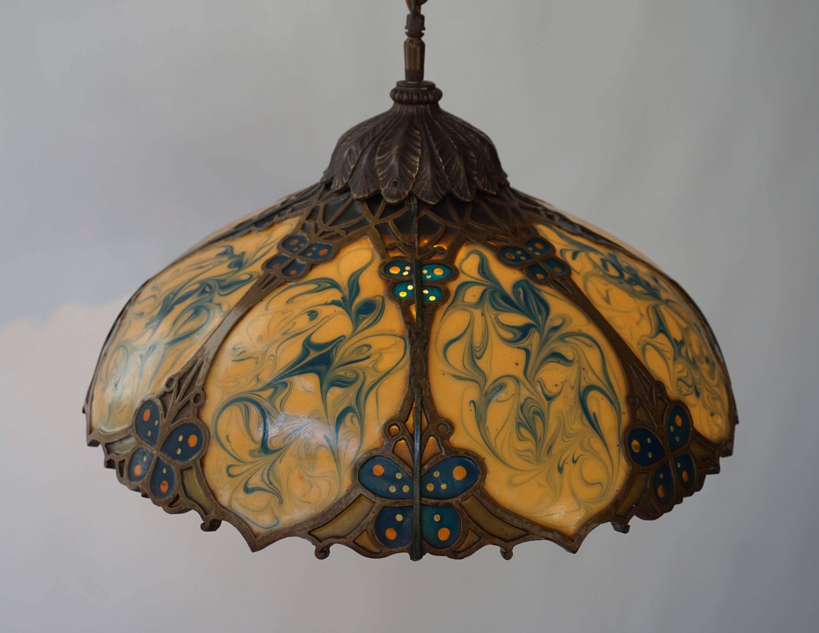 photo vintage Midcentury Ceiling Light Or Chandelier