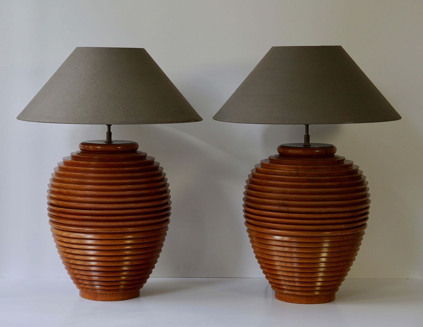 One Large Wooden Table Or Floor Lamp, Birma photo for sale