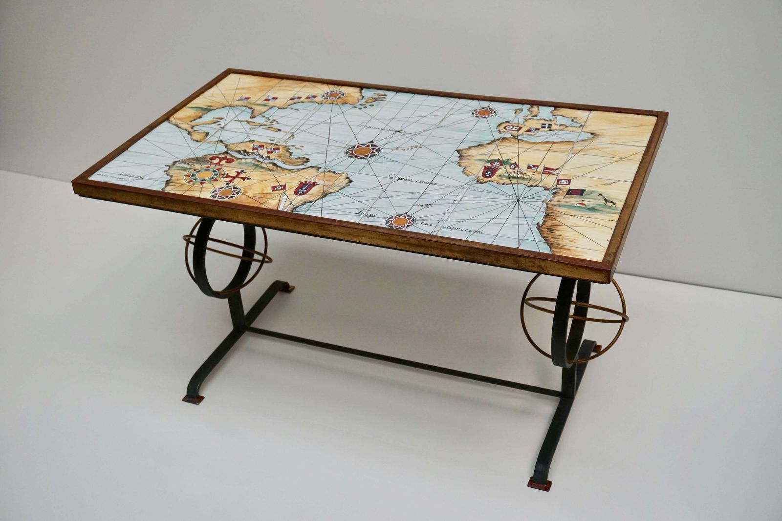 Rare And Elegant Italian Coffee Table By Ceramiche Zaccacnini photo Furniture