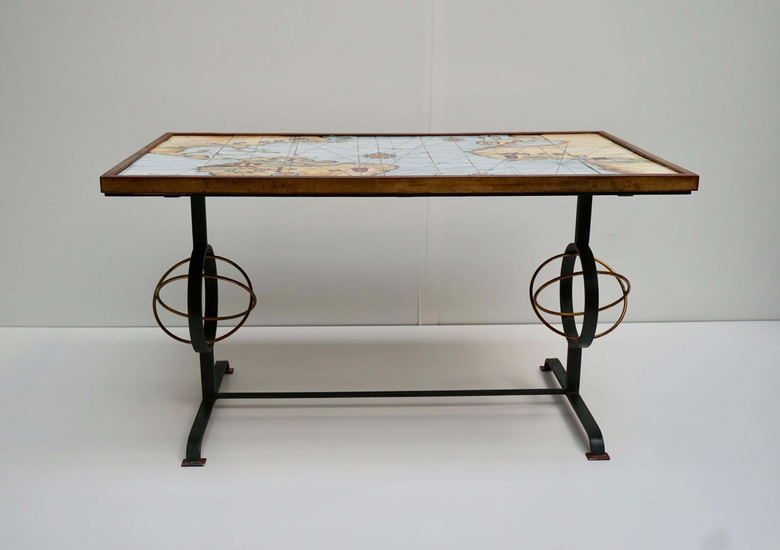 Rare And Elegant Italian Coffee Table By Ceramiche Zaccacnini photo vinterior