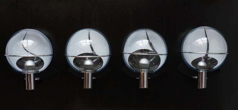 Four Murano Wall Lamps By Toni Zuccheri photo vinterior