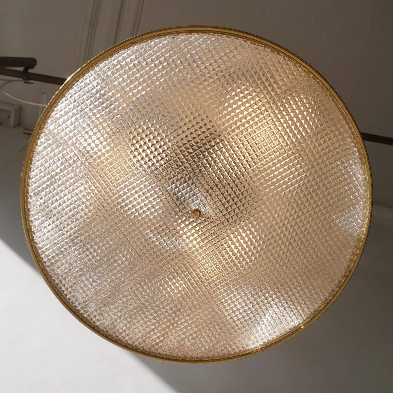 1656.0 Italian Brass Pendant Light photo