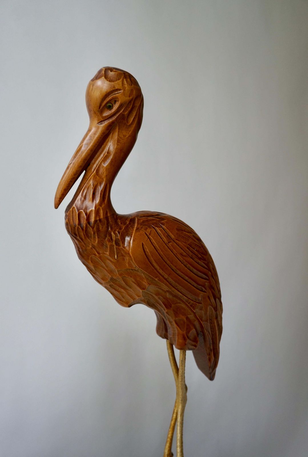 photo furniture Mid Century Modern Metal And Wood Ibis Bird Sculptures