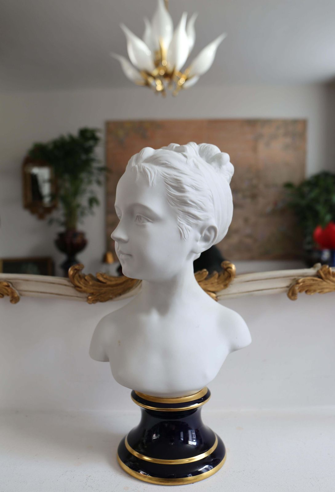 Camille Tharaud For Limoges Little Girl Biscuit Bust photo furniture