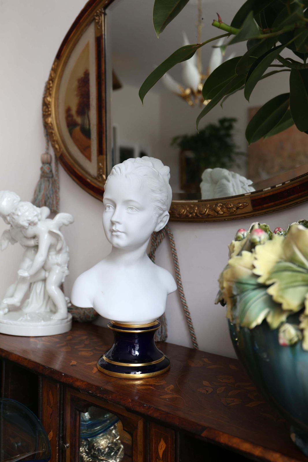 Camille Tharaud For Limoges Little Girl Biscuit Bust photo vintage
